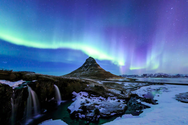 istock Kirkjufell and Aurora in Iceland. 1207188111