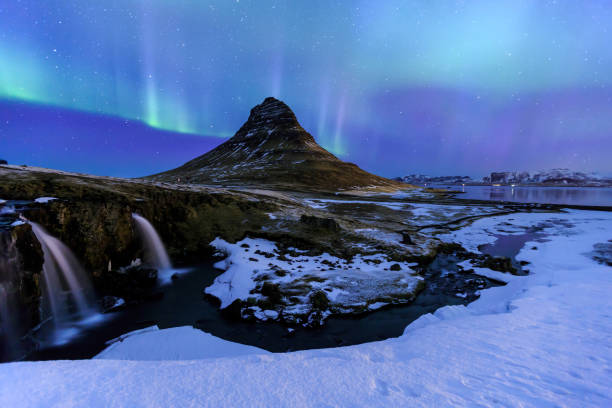 istock Mountain Kirkjufell and Aurora in Iceland. 1207191343