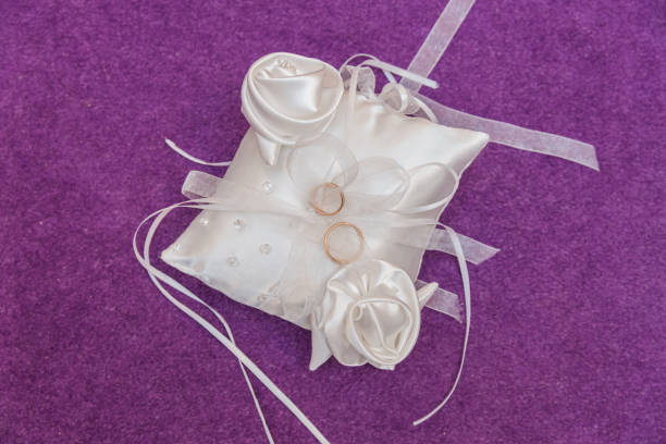 City Cesis, Latvia. Wedding rings and decoration.14.02.2020