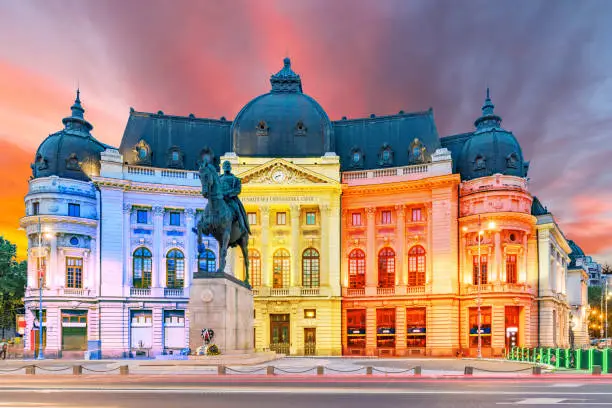 The National Library at Calea Victoriei, Bucharest, Romania