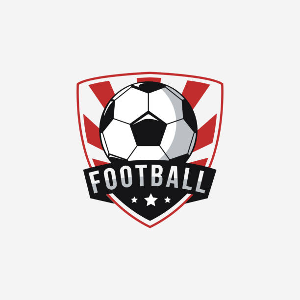 ilustraciones, imágenes clip art, dibujos animados e iconos de stock de vector de escudo del emblema del fútbol standart - crear escudos de futbol