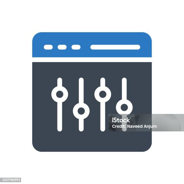 Computer Control Symbol Control Stock Illustration - Download Image Now - Computer, Computer ...