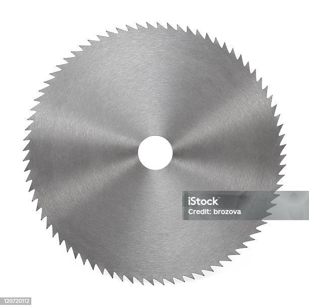 Photo libre de droit de Lame De Scie Circulaire À Bois Isolé Sur Fond Blanc banque d'images et plus d'images libres de droit de Lame de scie