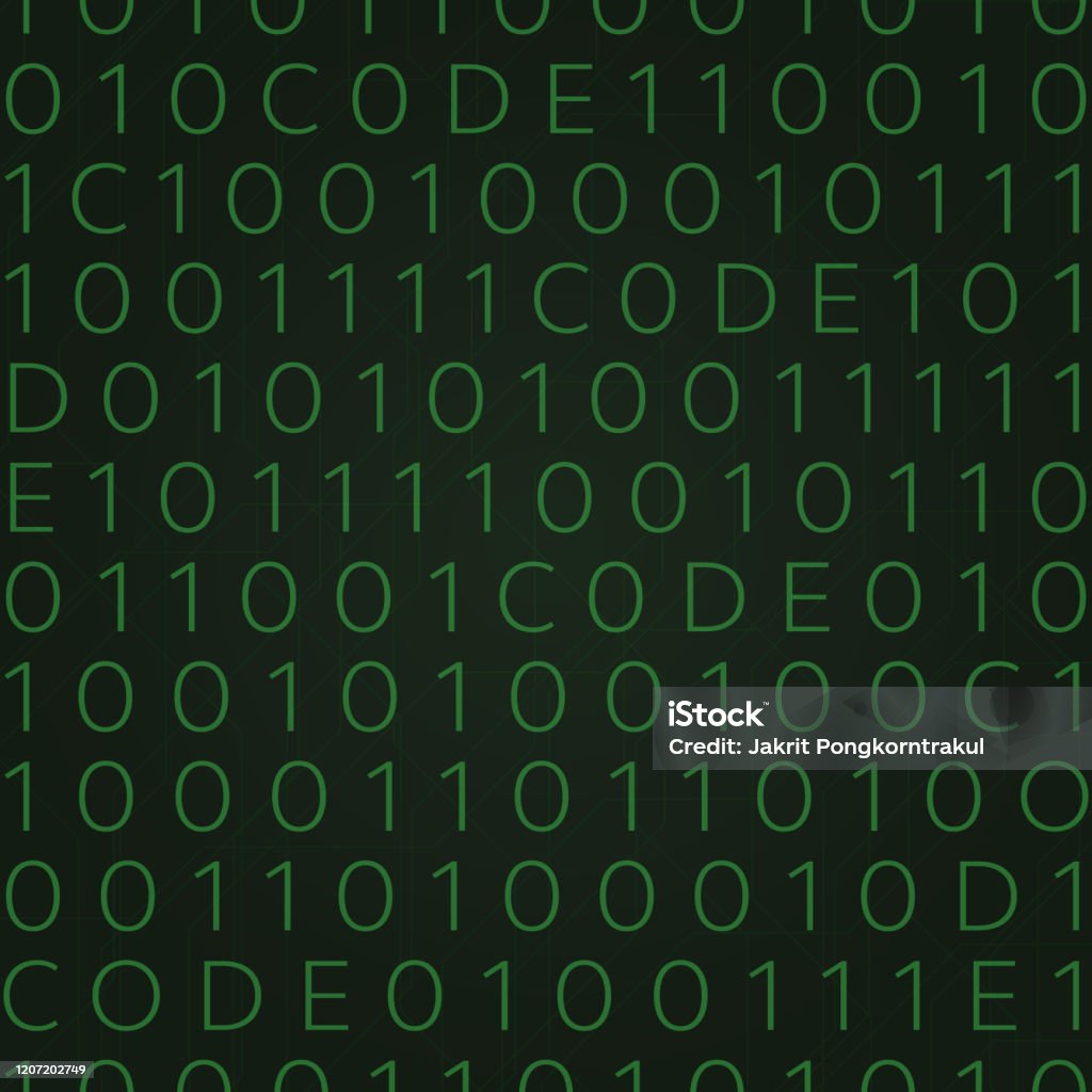 Matrix Code Numbers Designs Matrix Style Binary Code Number Banner Modern Desgin Line Connect ...