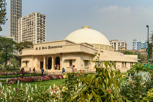 Kolkata, India - March 12, 2019: M.P. Birla Planetarium in Kolkata