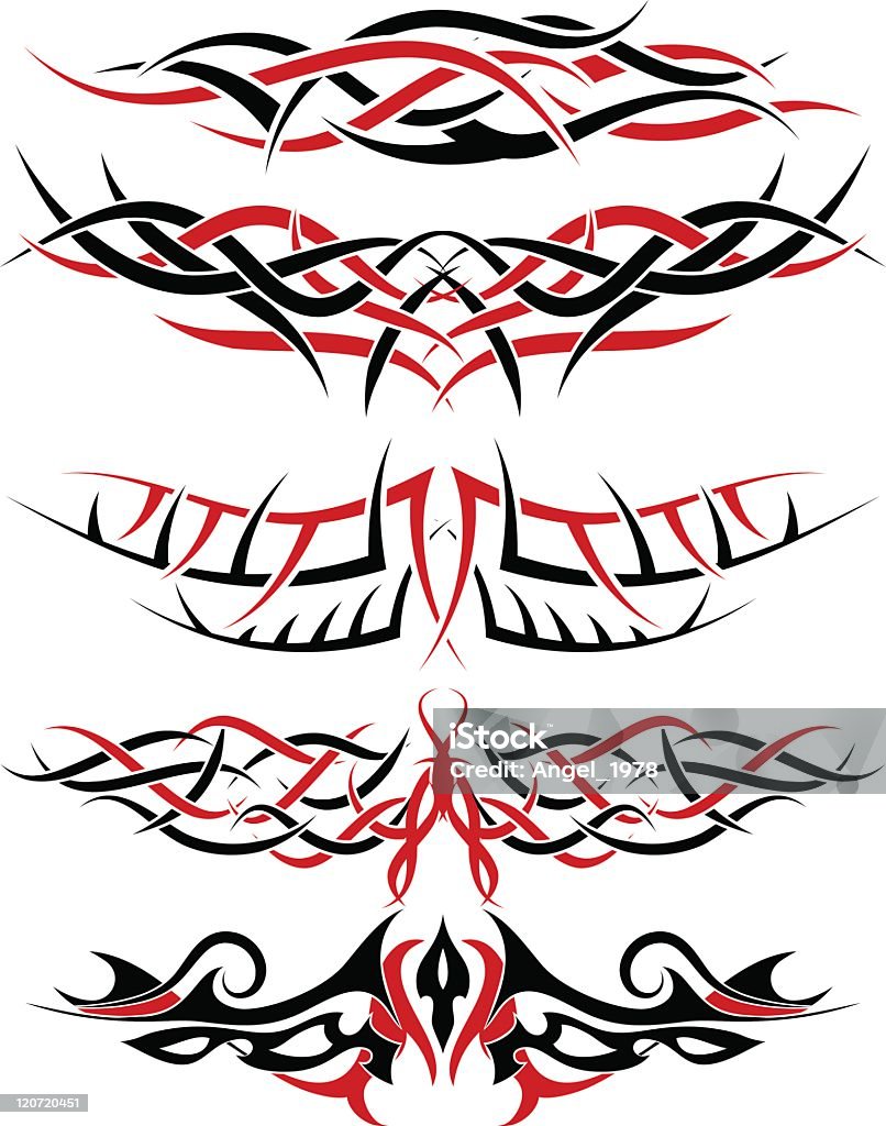 Zestaw Tatuaż - Grafika wektorowa royalty-free (Abstrakcja)