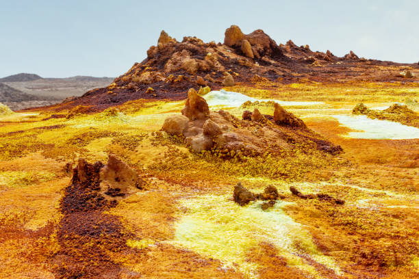 istock moonscape of Dallol Lake, Danakil depression Ethiopia 1207207844