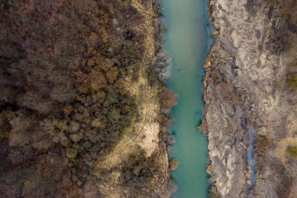 istock Aerial view of river 1207214251