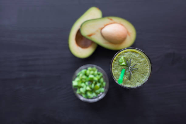 istock Fresh green detox smoothie, with granola breakfast 1207216070