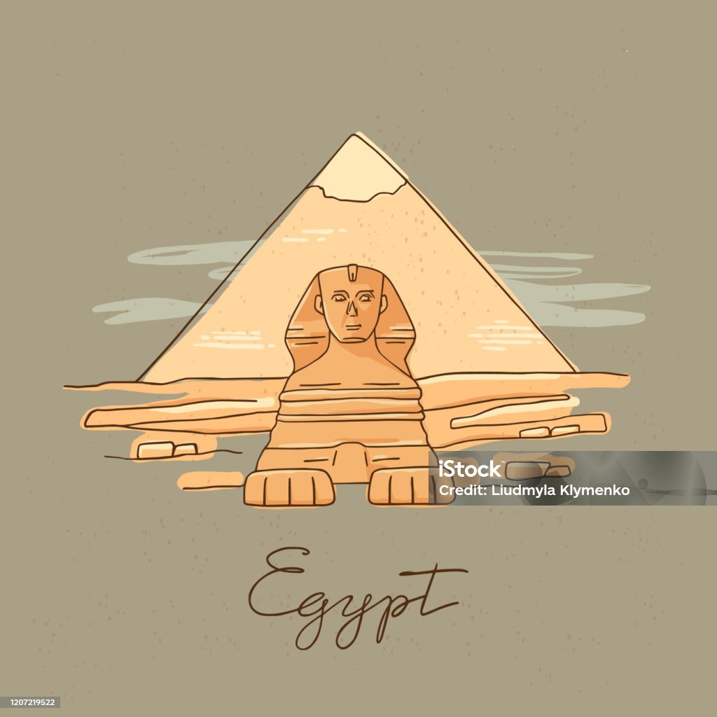 Biểu Tượng Vector Của Nhân Sư Lớn Của Giza Được Cô Lập Trên Hình ...