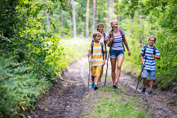 istock Family enjoying hiking together 1207219861