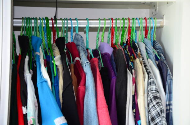 istock Wardrobe full of clothes 1207222740