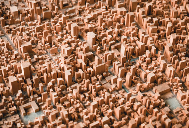 City Model town Urban plan Building layout cityscape