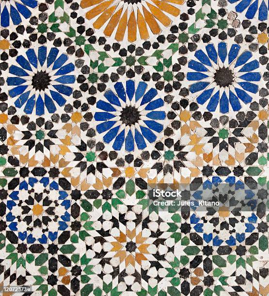 Old Islamic Mosaic Stock Photo - Download Image Now - Africa, Aging Process, Antique