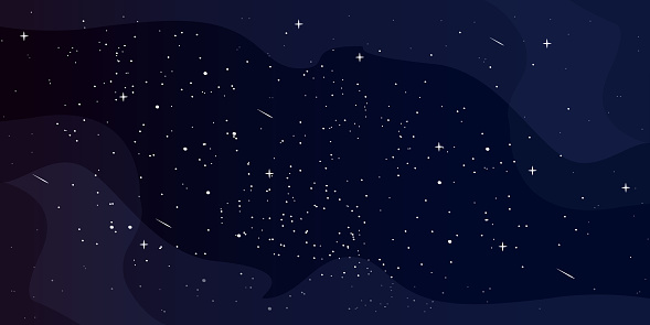 Cartoon Style Astrology Horizontal Background Star Universe Background  Milky Way Galaxy Vector Illustration Stock Illustration - Download Image  Now - iStock