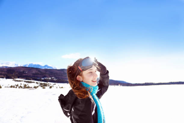 istock Female skier looking at distance 1207246972