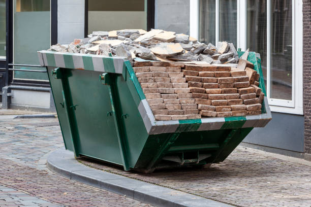 istock Neat industrial skip full loaded with bricks and rubble 1207247186