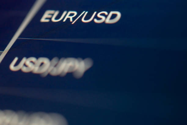 istock Business Graph Data Screen with Chart of Stock Market in Selective Focus 1207248260