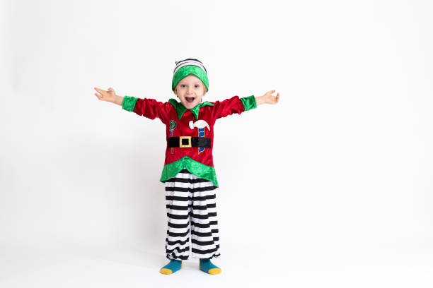 istock Happy baby boy standing over  white background 1207248685