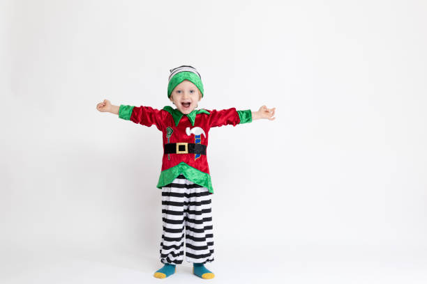 istock Happy baby boy standing over  white background 1207249815