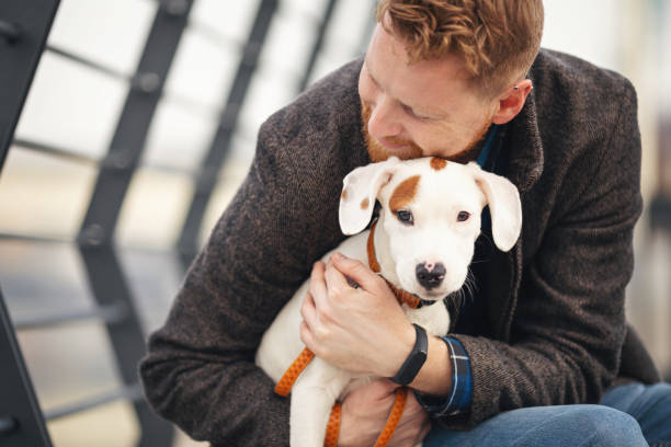 istock Handsome young man spending time with his dog 1207254460