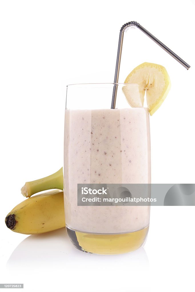 banana shake'ów mlecznych - Zbiór zdjęć royalty-free (Smoothie bananowy)