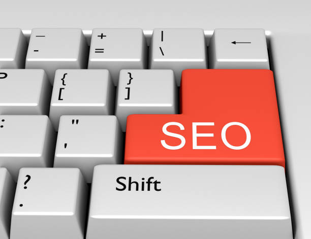 istock Word SEO is written on a computer keyboard. Conceptual image on a computer key Enter 1207261938