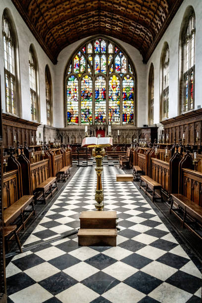istock Open Bible on Altar inside Anglican Church 1207264510
