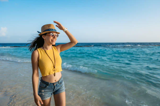 istock Golden hour at beach on Maldives 1207264678