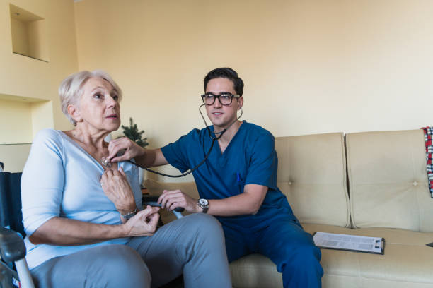 istock Young Male Medical Using Stethoscope 1207266013