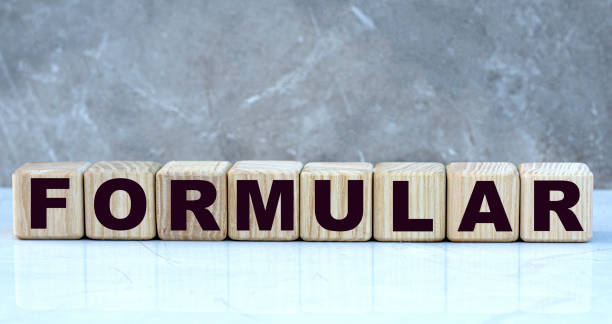 istock concept word formular on cubes on a beautiful gray background 1207267447
