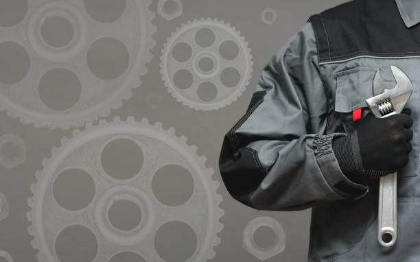 istock Car mechanic business card. 1207276689
