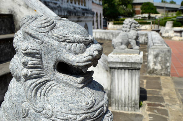 istock Carved Stone Lion, Chinese Style 1207277654