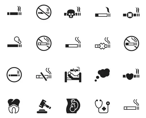 Vector illustration of Smoking Cigarette icon vector illustration