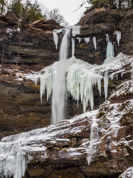 istock Frozen Kaaterskill Falls in winter Catskill mountains 1207281331
