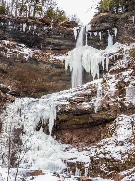 istock Frozen Kaaterskill Falls in winter Catskill mountains 1207281358