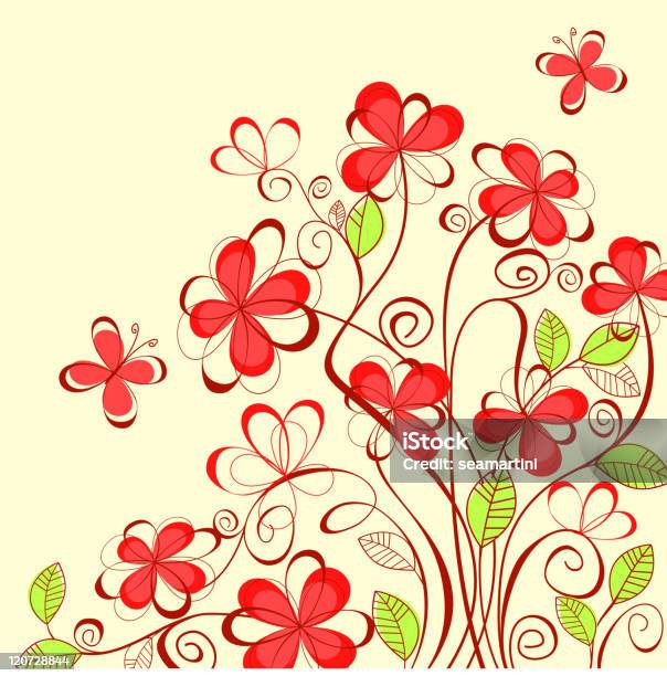 Abstract Floral Background For Textile Design Stock Illustration - Download Image Now - Abstract, Backgrounds, Color Image