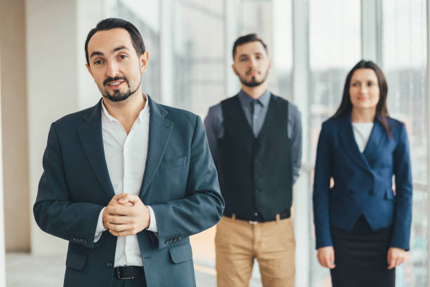 istock Grateful ceo congratulate successful subordinate employees with good results, workers feel proud and happy. 1207288528