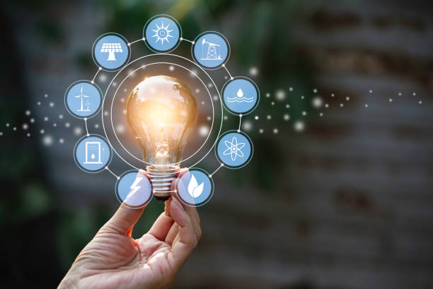 istock Innovation and energy concept of hand hold a light bulb and copy space for insert text. 1207295733