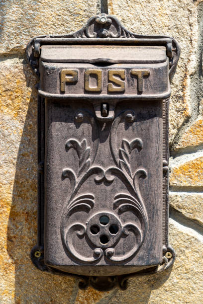 istock Beautiful decorated cast iron letterbox 1207298107
