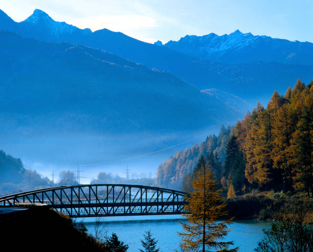istock Steel bridge over the Inn, Austria 1207298537