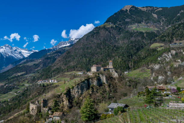 Castle Tyrol at the village Tyrol near Merano, South Tirol, Italy, Europe