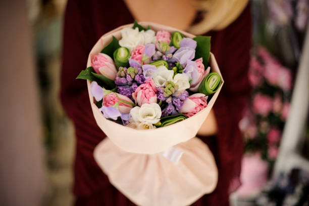 istock Close-up of a bouquet with multiple flowers 1207301860