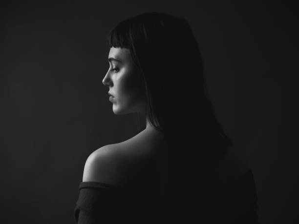 istock Portrait woman with bare shoulders 1207303026