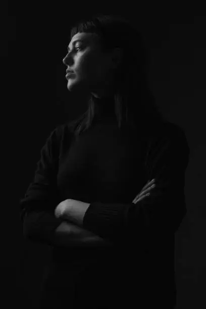 Photo of Portrait of young woman in profile