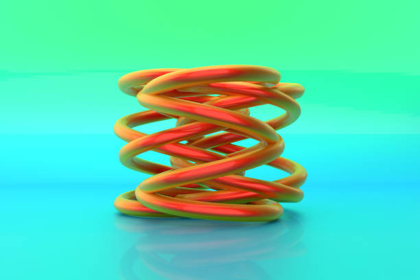 istock Abstract background of geometric shapes. 3D rendering. 1207304827