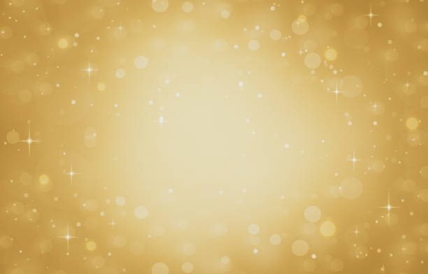istock Christmas Background Gold Abstract. Happy new year 2020 yellow background 1207304955