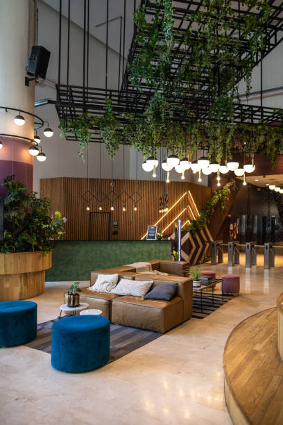 istock Modern office building entrance hall 1207308199
