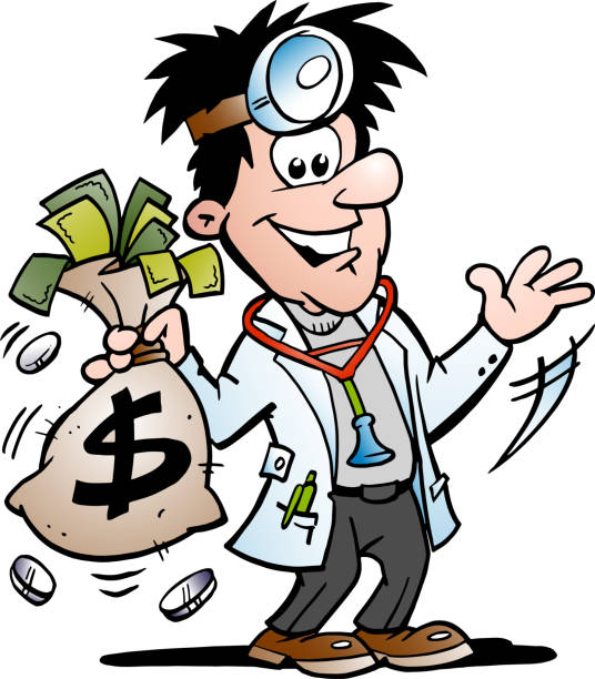 1,298 Cartoon Of Funny Doctor With Stethoscope Illustrations & Clip Art -  iStock