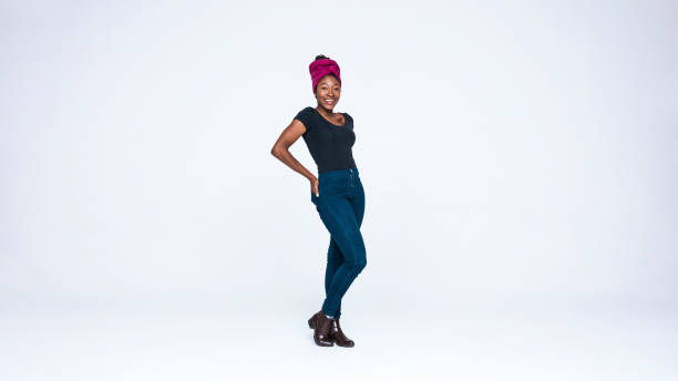 istock African woman in a headwrap 1207314587